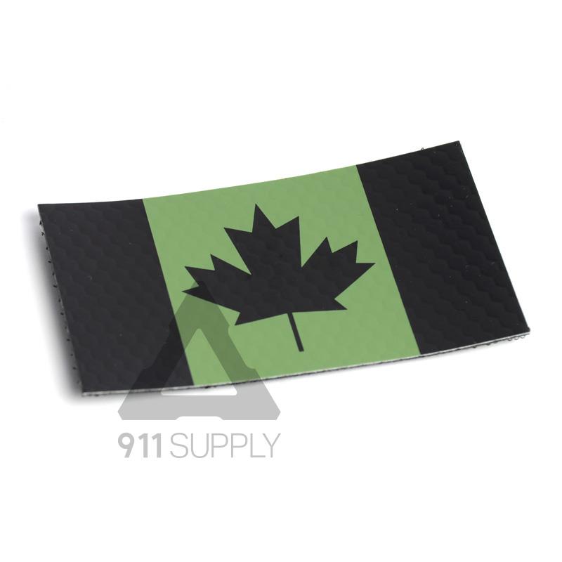 911 IR Canada Flag Green Pro 3.5&quot; x 2&quot; | 911supply.ca