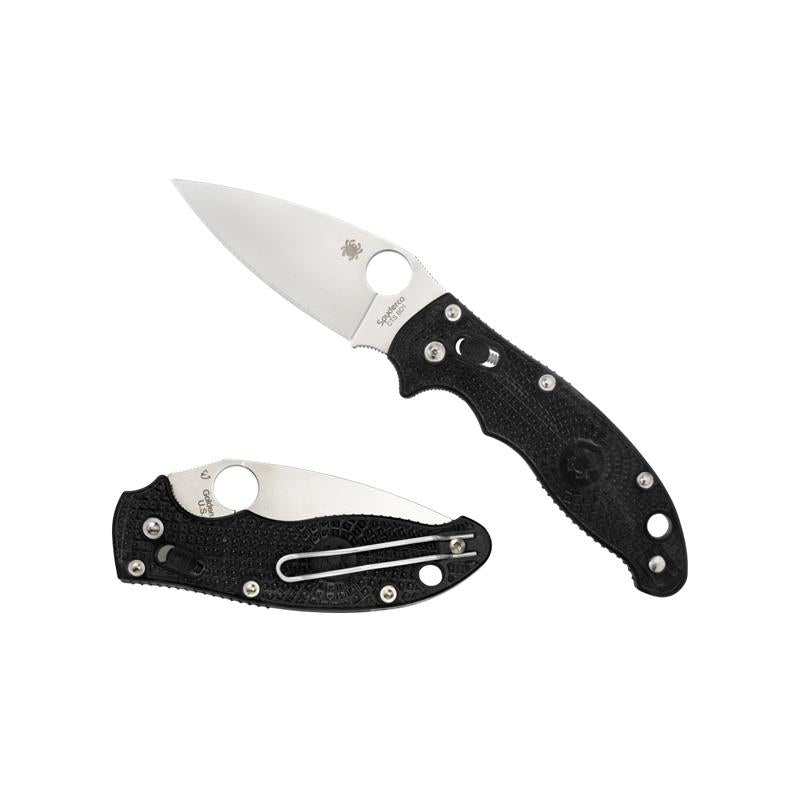 Spyderco Manix 2 Black Lightweight Plain Edge Knife