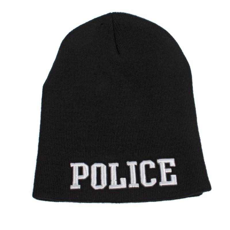 911 Beanie Police Black with white lettering | 911supply.ca