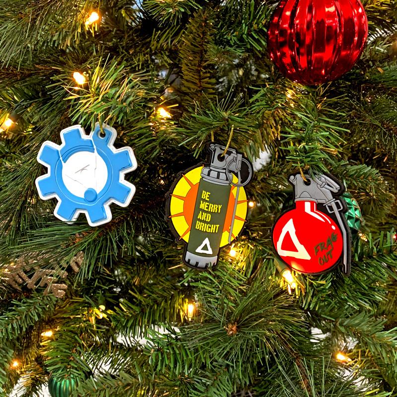 911 PVC Christmas Special Edition Patches (3-pack) 