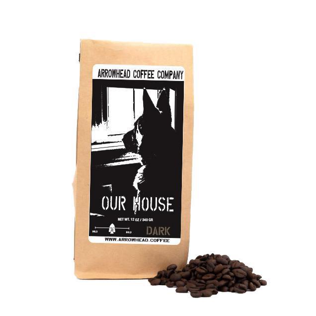 Arrowhead French Roast Dark Coffee - Our House 340g (Whole Bean)