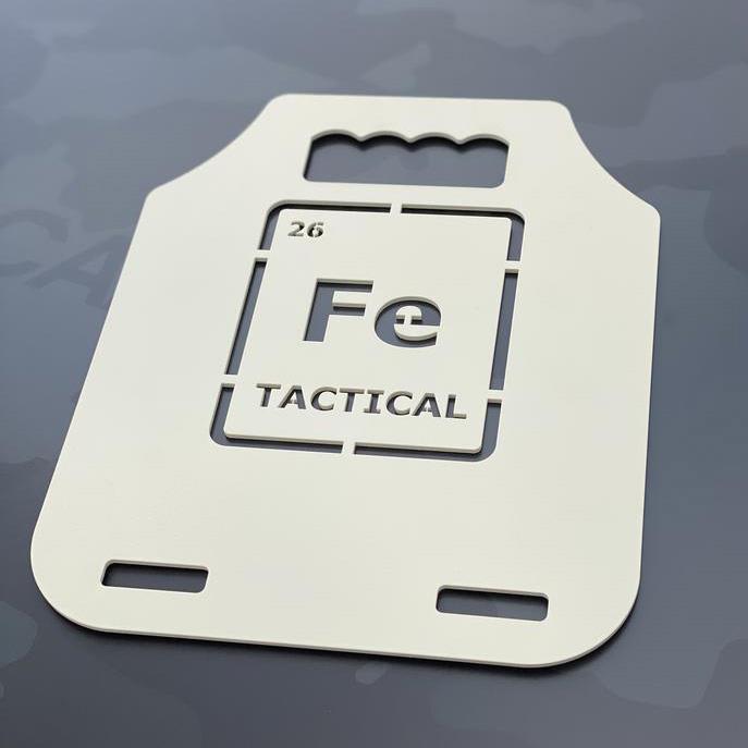 Iron Tactical Tan Steel Weighted Plates 2x 3.4lb | 911supply.ca