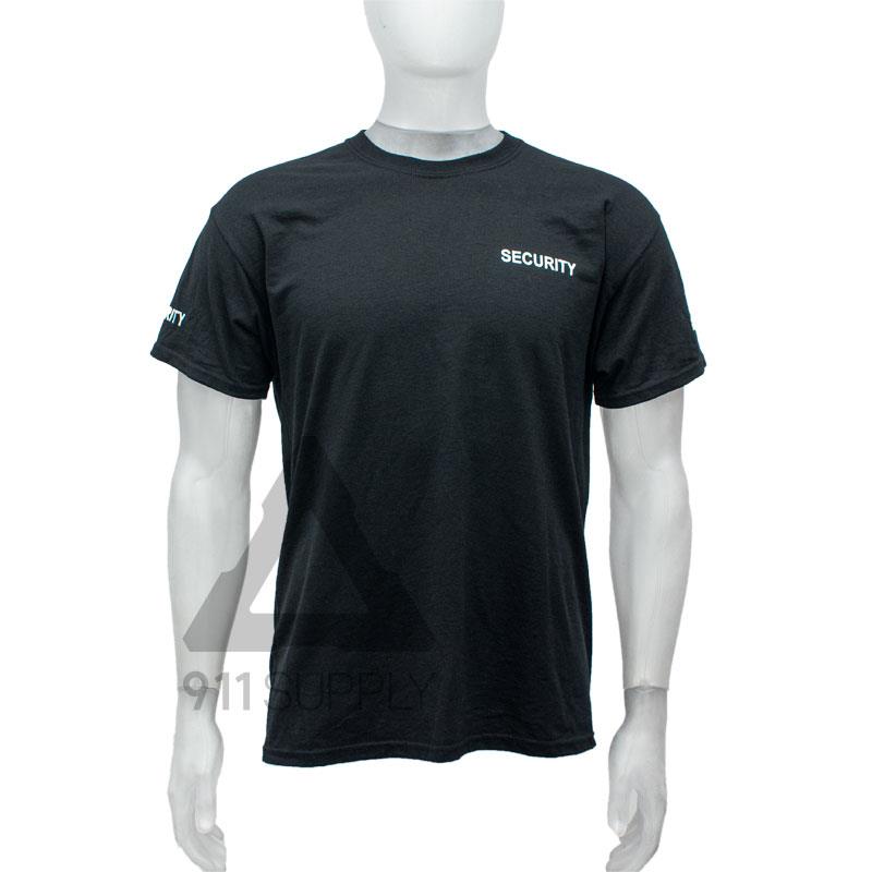 911 | T-Shirt 'Security' 4-Side Black | 911supply.ca