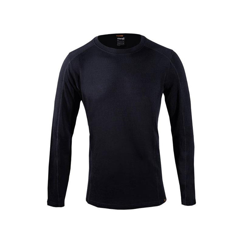 Point6 Men&#39;s Base Layer Long Sleeve Mid-weight Crew Neck Top