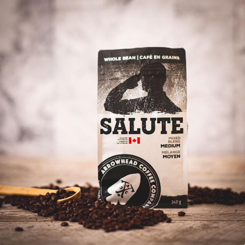 Arrowhead Coffee Salute Mix Blend Medium Coffee - Whole Bean