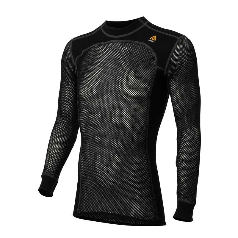 Aclima WoolNet crewneck M&#39;s (Jet Black) | 911supply.ca
