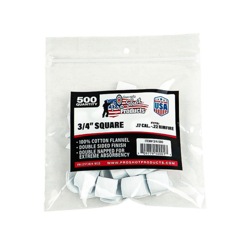 Pro-Shot .17-.22 Cal. Rimfire - 3/4" Square 500 Count
