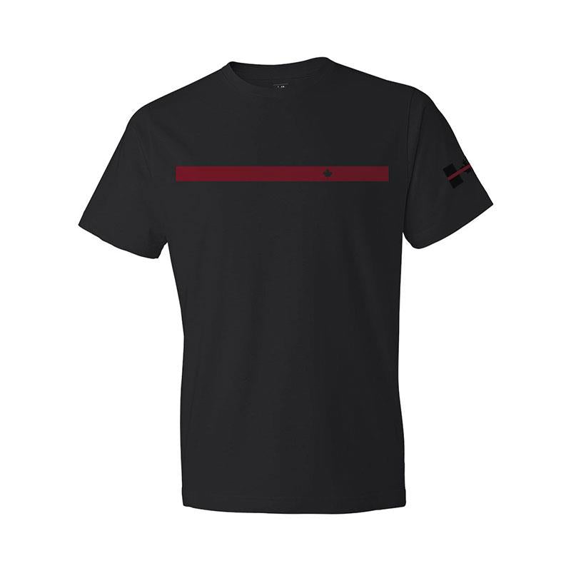 Delta Apparel Thin Line Series T-Shirt - Thin Red Line - 911supply