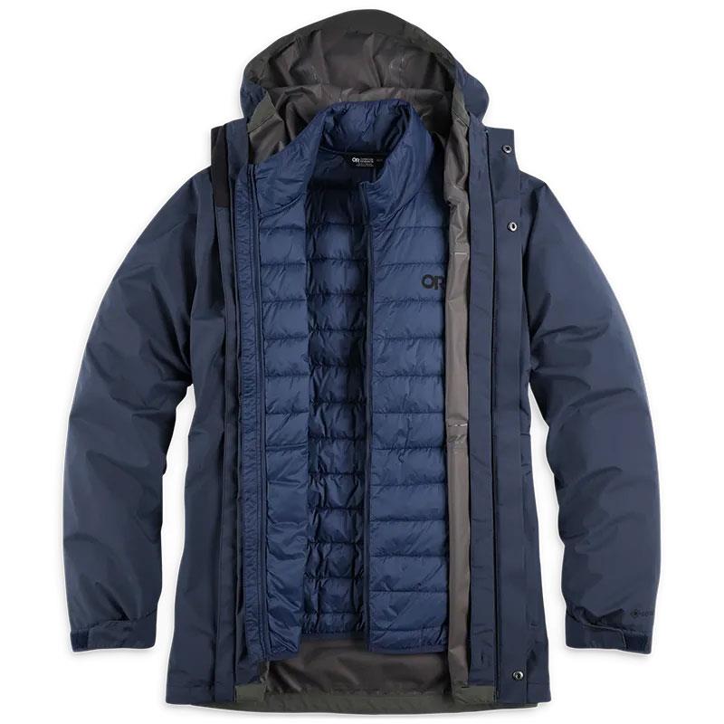 Outdoor Research Men&#39;s Foray 3-in-1 Parka - Naval Blue