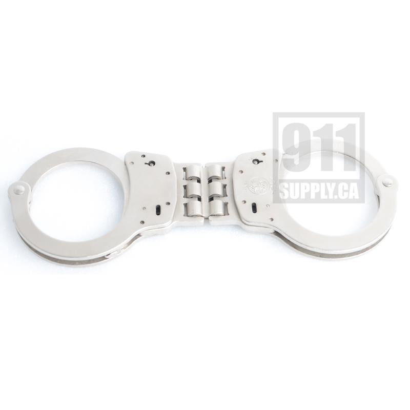 Smith &amp; Wesson Handcuff  Model 300 Nickel Hinged |350096| 911supply.ca