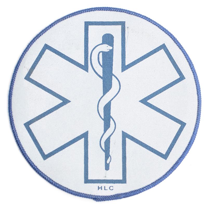 Star of Life Reflective Round Patch 5.5&quot;