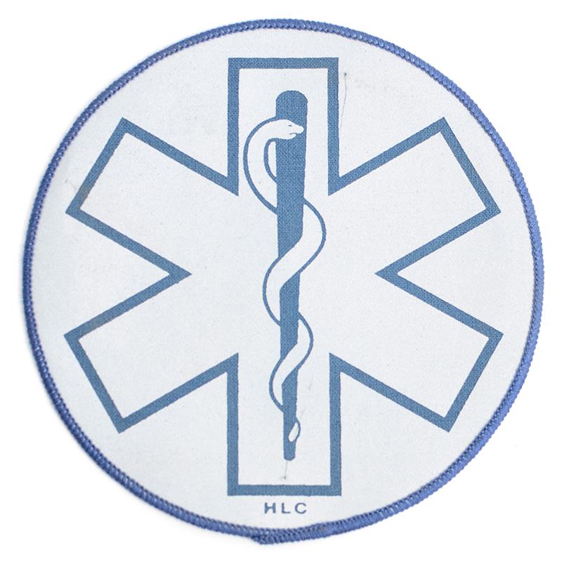 Star of Life Reflective Round Patch 5.5"